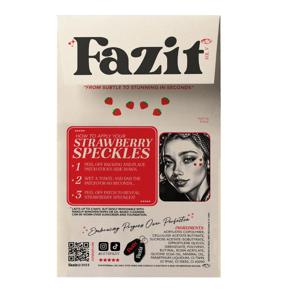 Fazit Makeup Patches glitter texture highlights a festive look