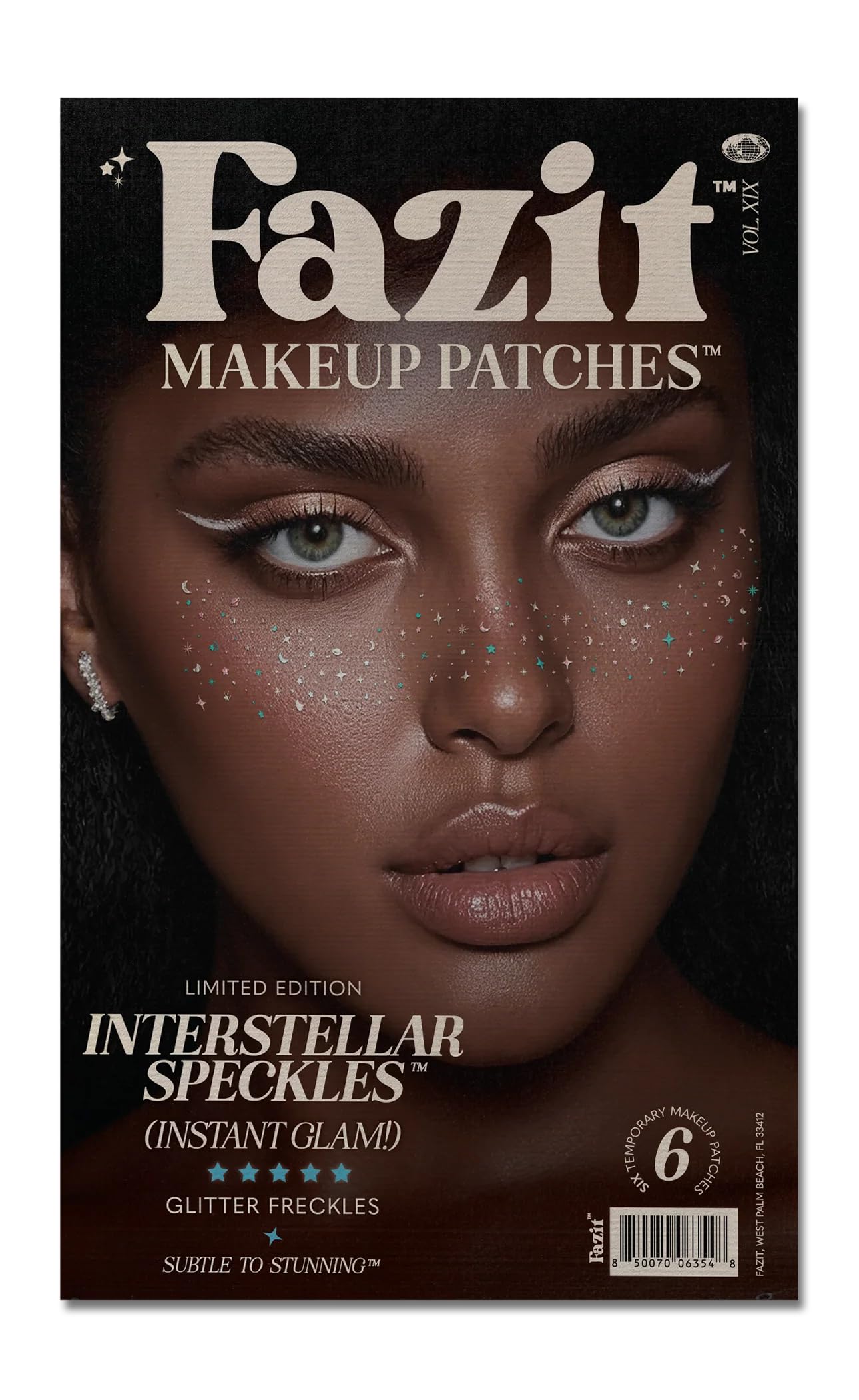 Fazit interstellar eye speckles patch for a quick, long-lasting glitter eye look