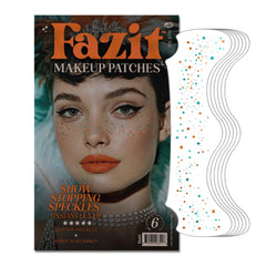 Fazit makeup patches show-stopping speckles close up for a dramatic festival look