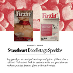 60-second application for quick, playful decolletage sparkle.