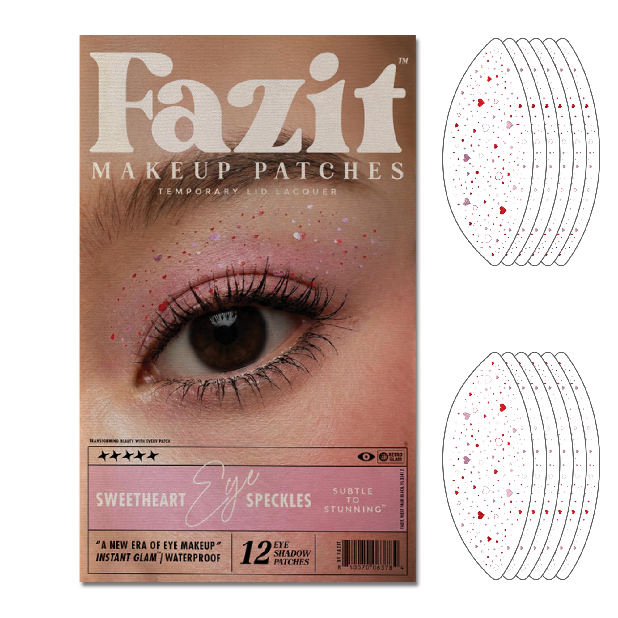 Fazit Makeup Patches Sweetheart Eye Speckles natural eyelid sparkle for daily wear