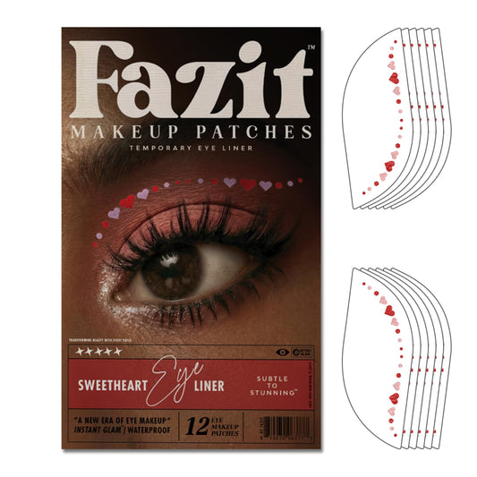 Fazit Sweetheart Wing Eyes patches create easy, sparkly winged look for festive occasions.