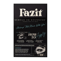 Fazit Snowflake Eye Rays on skin for subtle, long-lasting sparkle