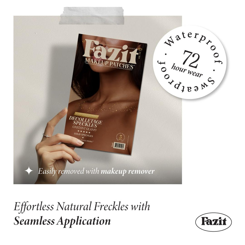 Fazit Waterproof Glitter Patches stay put during workouts.