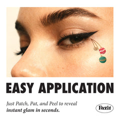 Fazit waterproof makeup patches stay put through rain or sweat.