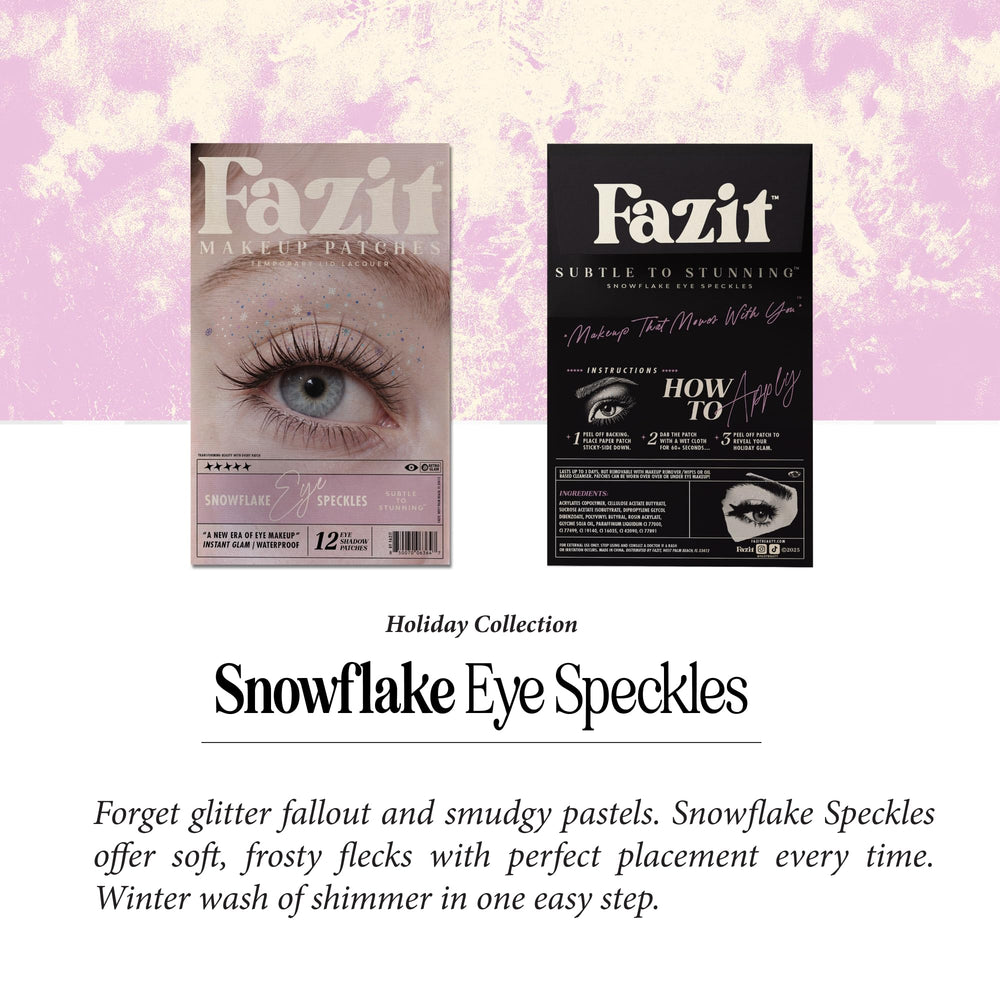 Fazit waterproof snowflake patches maintain color during rain or pool days