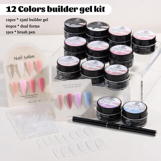 Fcozpjk builder gel skin-tone shade for natural-looking coverage
