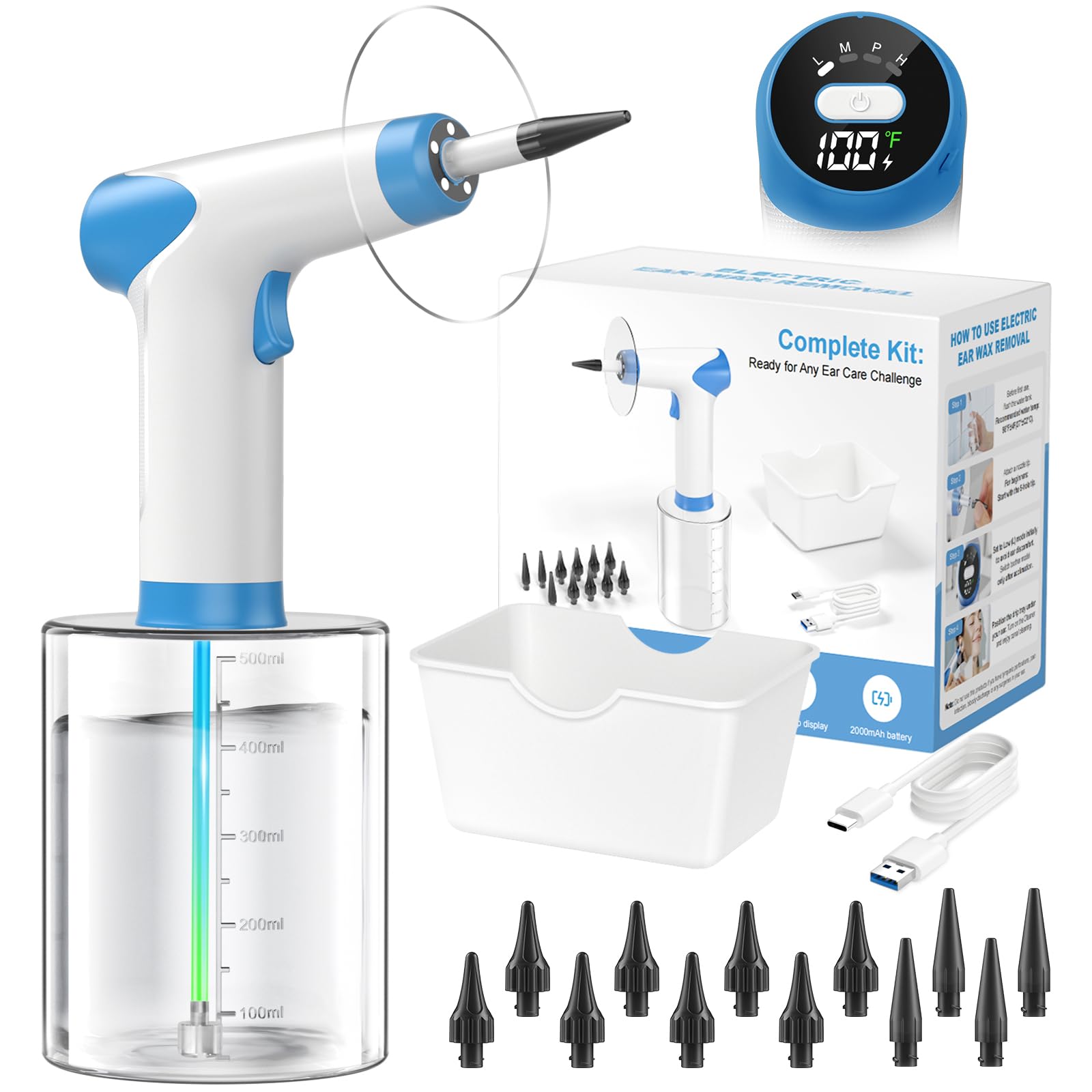 Featjoy ear wax removal kit AI chip enables safer, efficient cleaning for all ages.