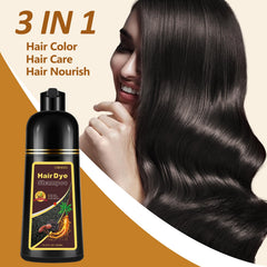 Fedulili 3-in-1 dye shampoo foam ready for quick gray coverage.