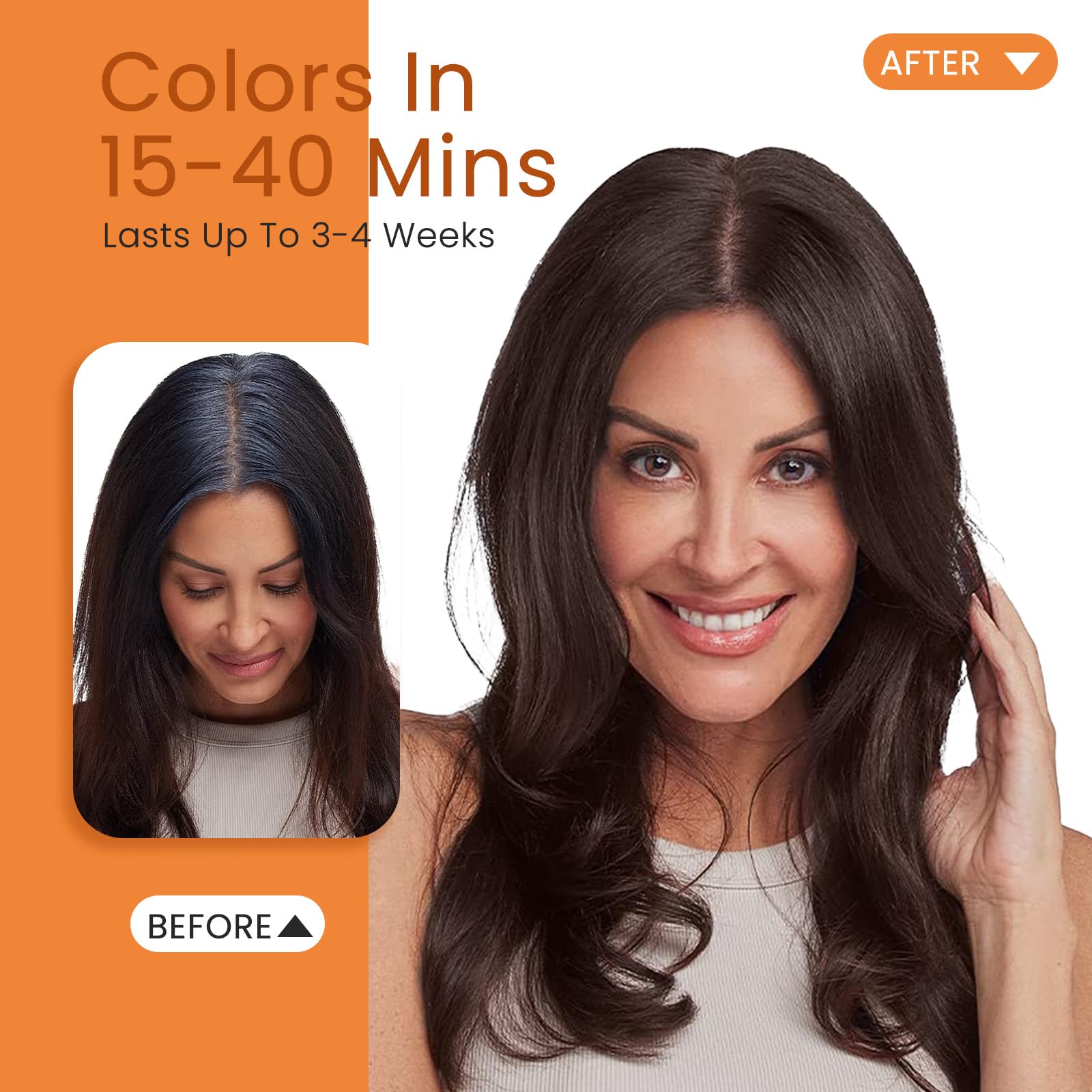Fedulili 3in1 foam demonstrates cleansing, coloring, and conditioning in one step.