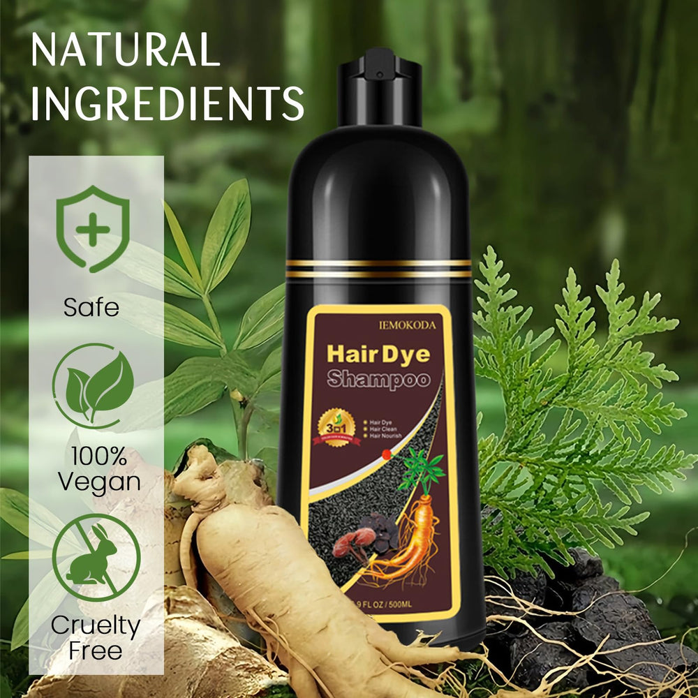Fedulili Blonde Brown Hair Dye Shampoo conditioning-closeup shows smoothing feel.
