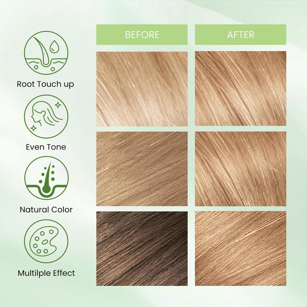 Fedulili Blonde Brown Hair Dye Shampoo packshot highlights 500ml bottle.