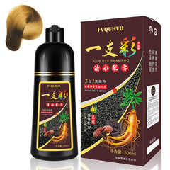 Fedulili Golden Brown Hair Dye Shampoo bottle for easy at-home color and conditioning.
