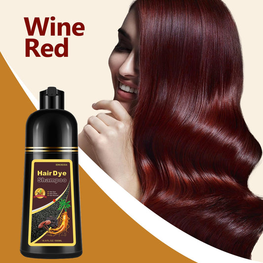 Fedulili wine red dye shampoo cap close-up highlighting safe color release