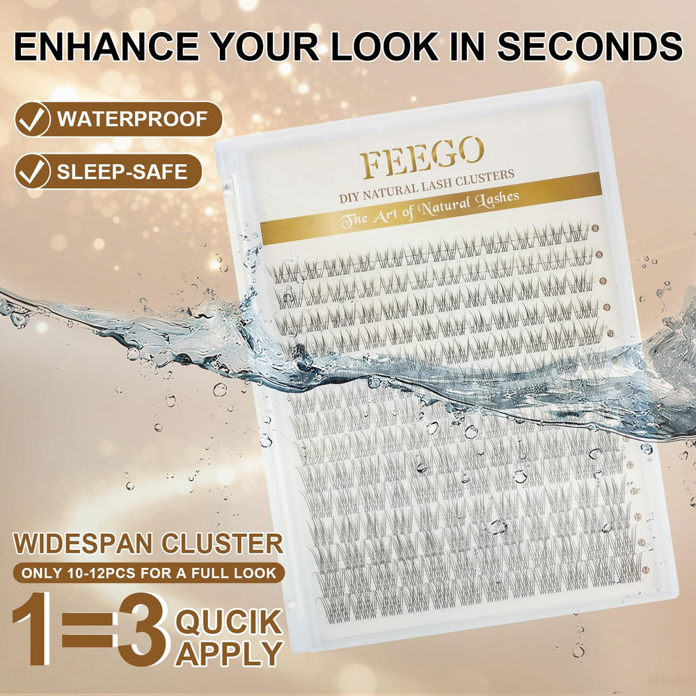 Feego DIY lash application guide supports beginner-friendly styling