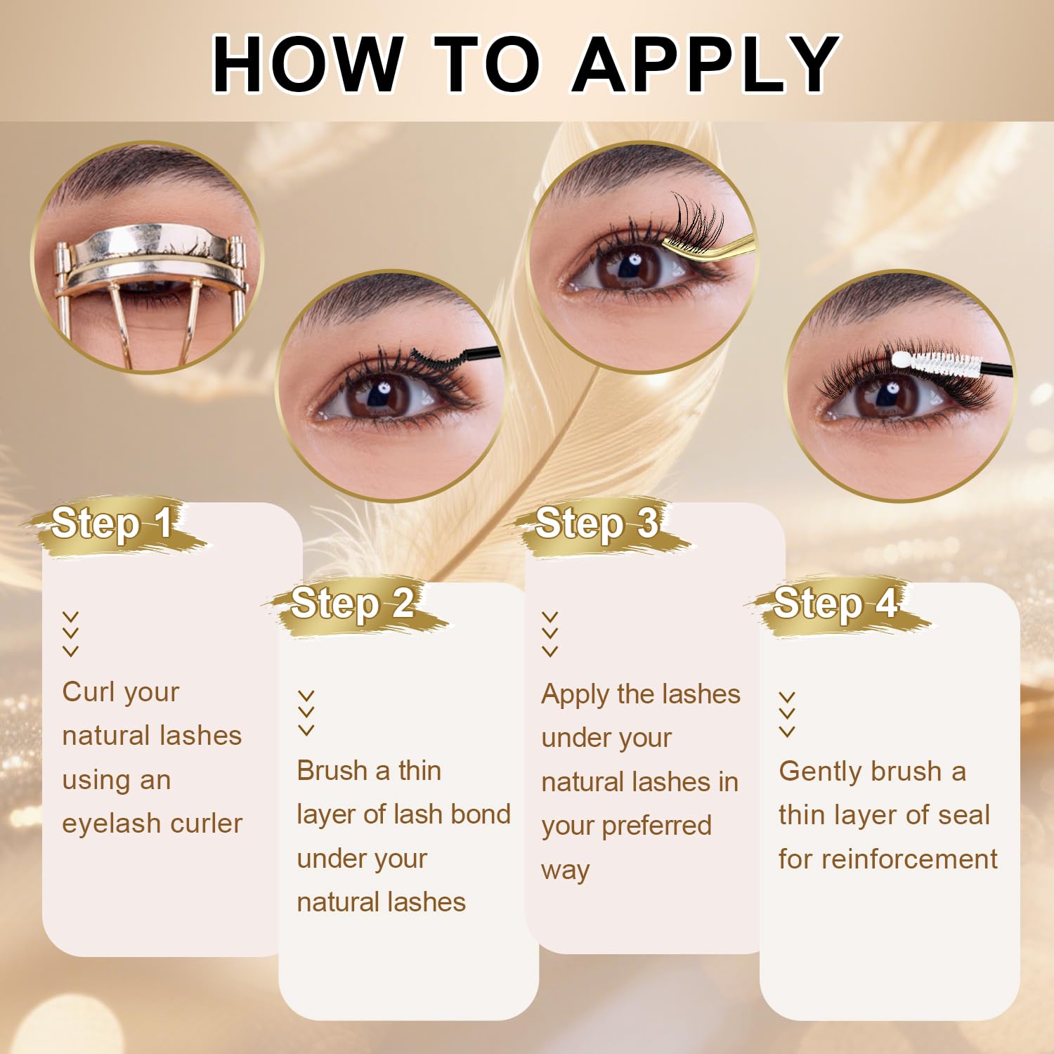Feego precision lash tweezers for accurate placement