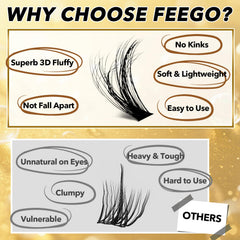 FEEGO waterproof lash extensions stay put through sweat and rain