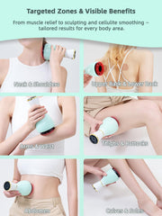 FEEJOY 12-suction levels unit conveys versatility for gentle to deep sessions.