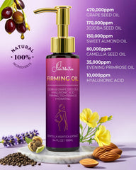 FeeMeFee oil applied after shower for fast hydration and glow