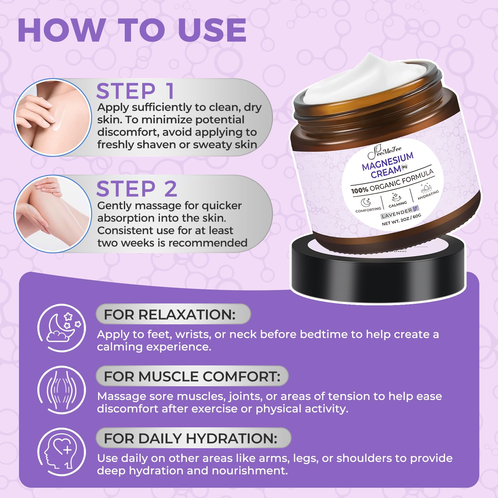 FeeMeFee Magnesium Lotion family-use scene for adults and kids
