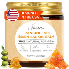 FeeMeFee Frankincense Balm 4oz bottle soothing dry skin and providing rich hydration
