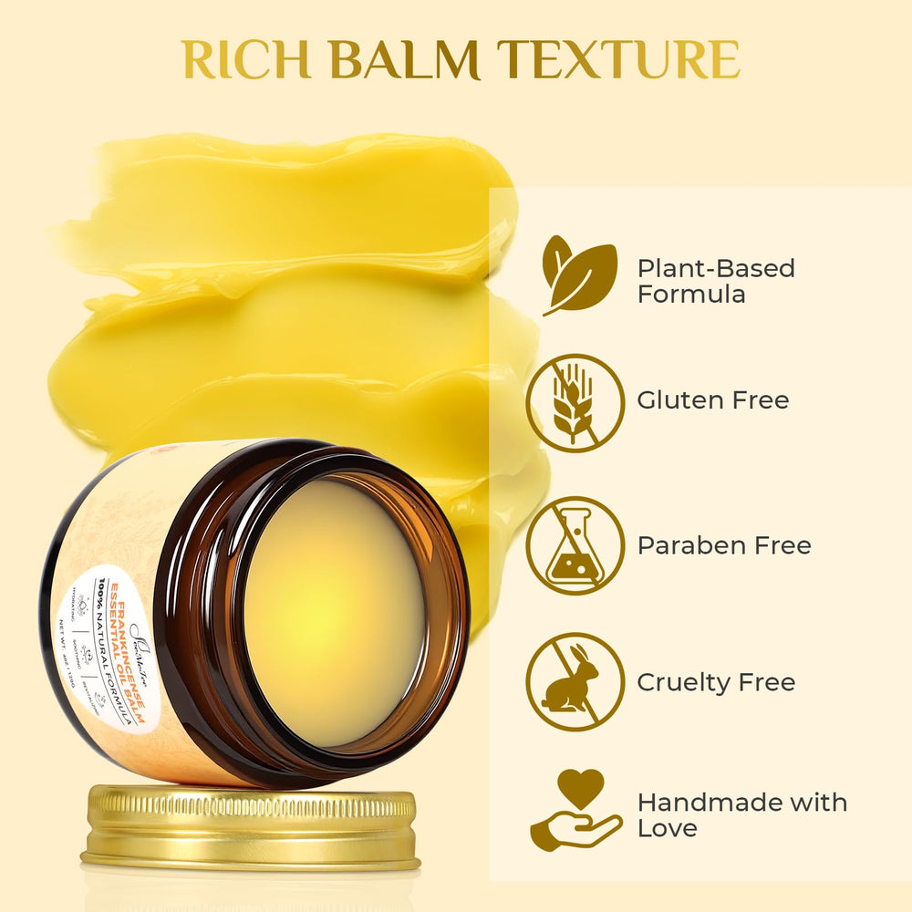 FeeMeFee Frankincense Balm invites a calming ritual while hydrating the skin