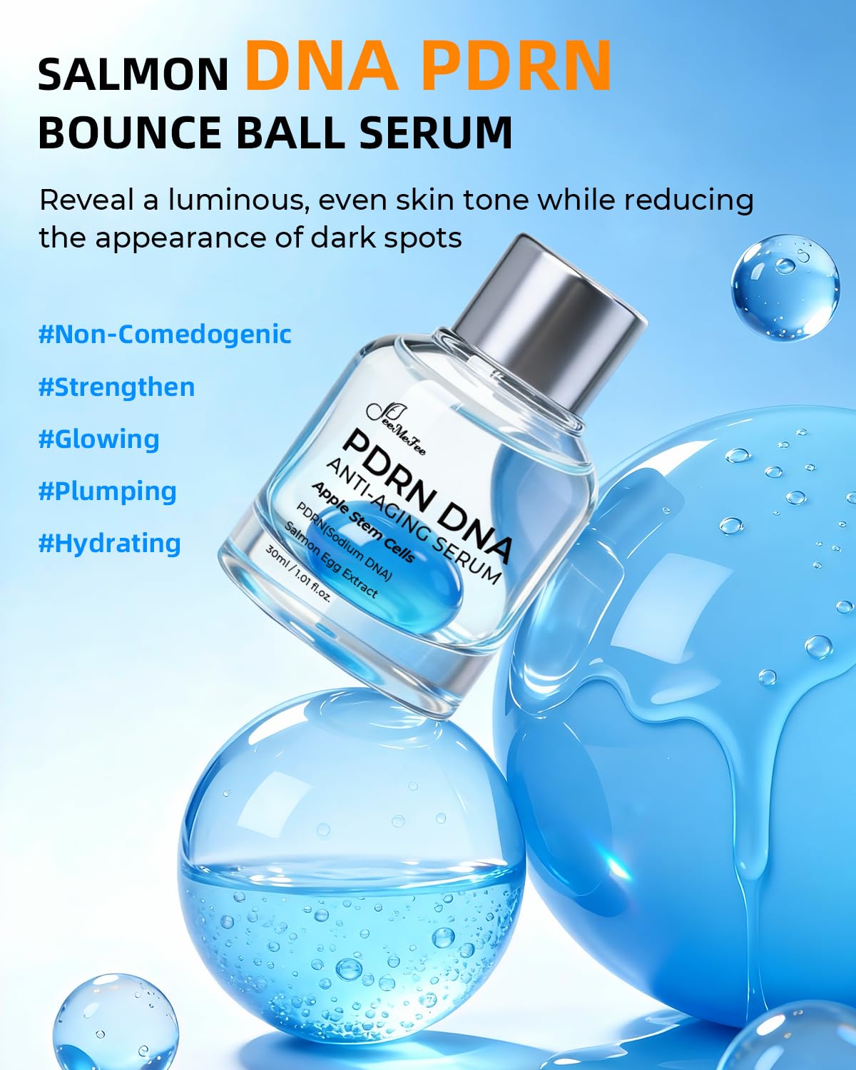 FeeMeFee Salmon PDRN serum during activation for a fresh dose