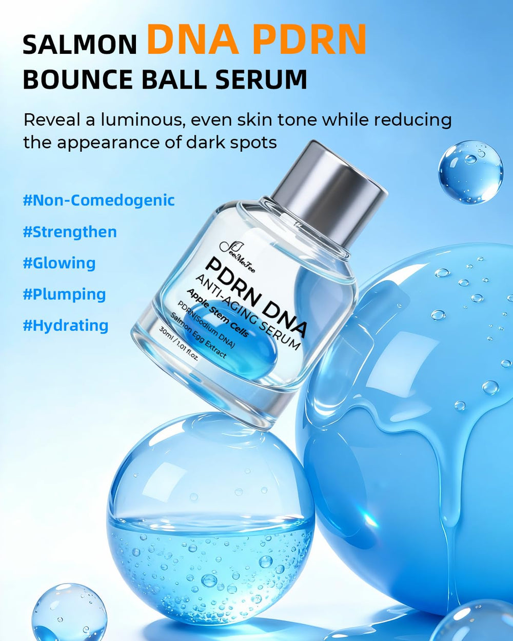 FeeMeFee Salmon PDRN serum during activation for a fresh dose