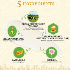 FeeMeFee beef tallow face cream unscented formula for sensitive skin.