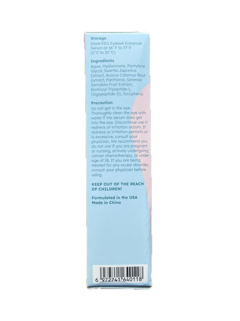 FEG 3-pack display emphasizes convenient lash care kit