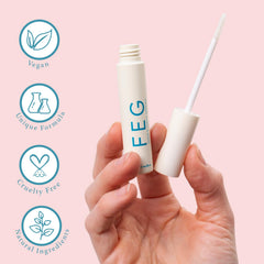 FEG Eyebrow Enhancer Serum packaging front displaying 2-pack set.
