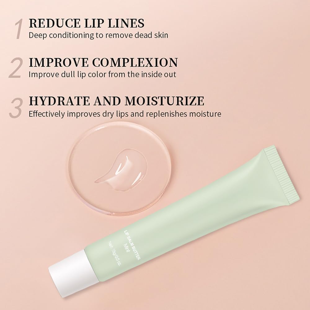 Close-up of FeiCuiYun lip butter application showing easy glide.