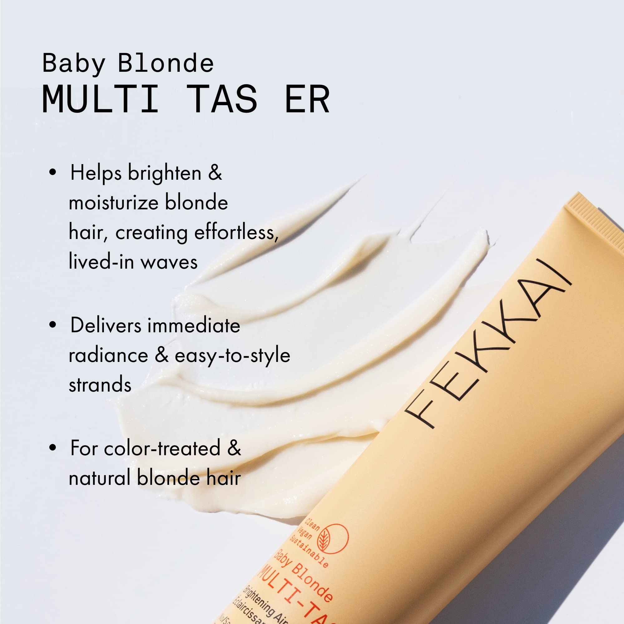 Fekkai Baby Blonde Air-Dry Creme on towel-dried hair creates soft waves