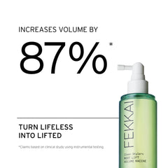 Fekkai Clean Stylers Root Lift Volume Spray can highlighting root lift and humidity protection.