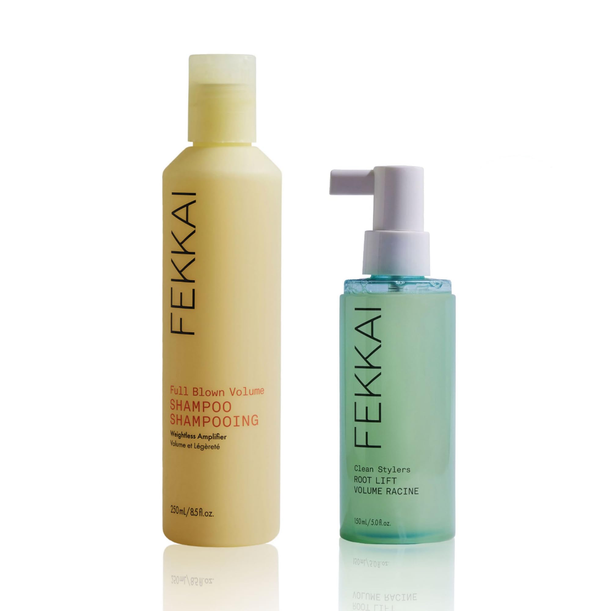 Fekkai Full Blown Volume Shampoo bottle showing root lift for fuller hair.