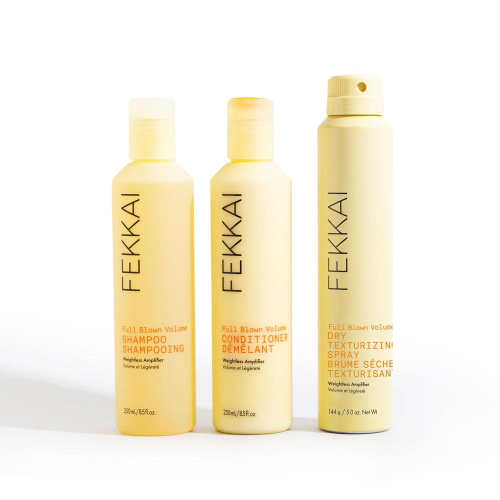 Finish look after using FEKKAI for increased hair volume and movement.