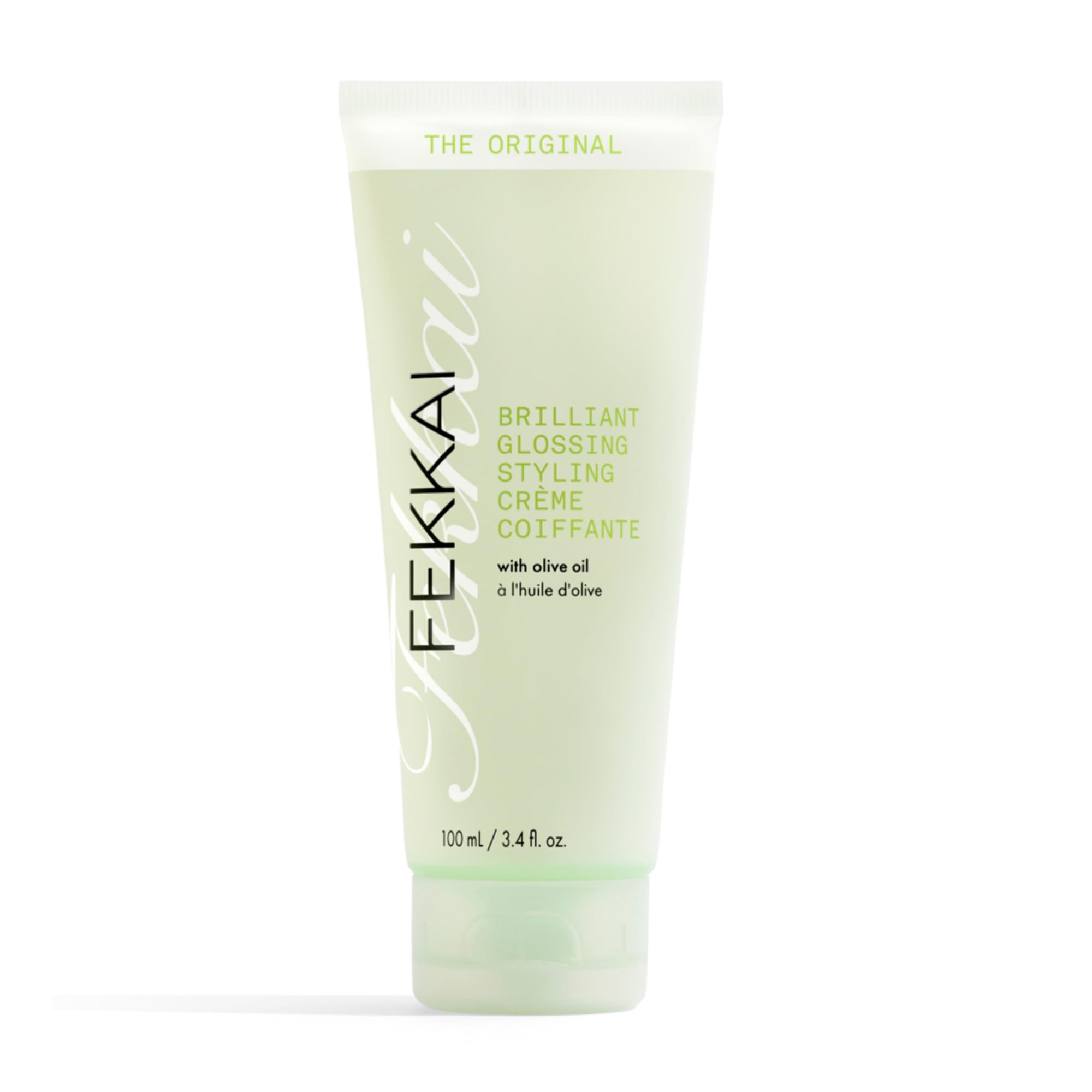 Fekkai Original Glossing Cream bottle boosts shine on damp hair.