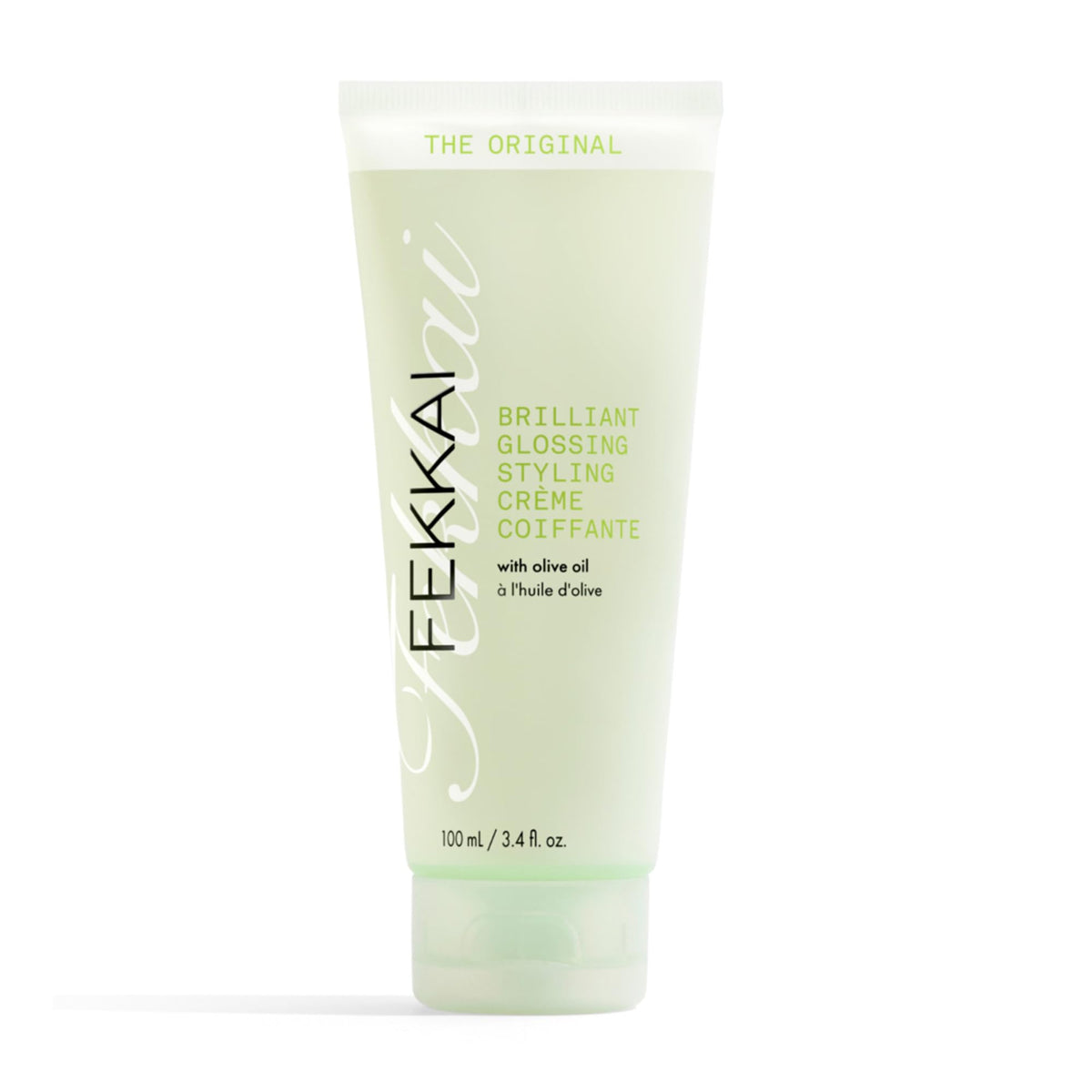 Fekkai Original Glossing Cream bottle boosts shine on damp hair.