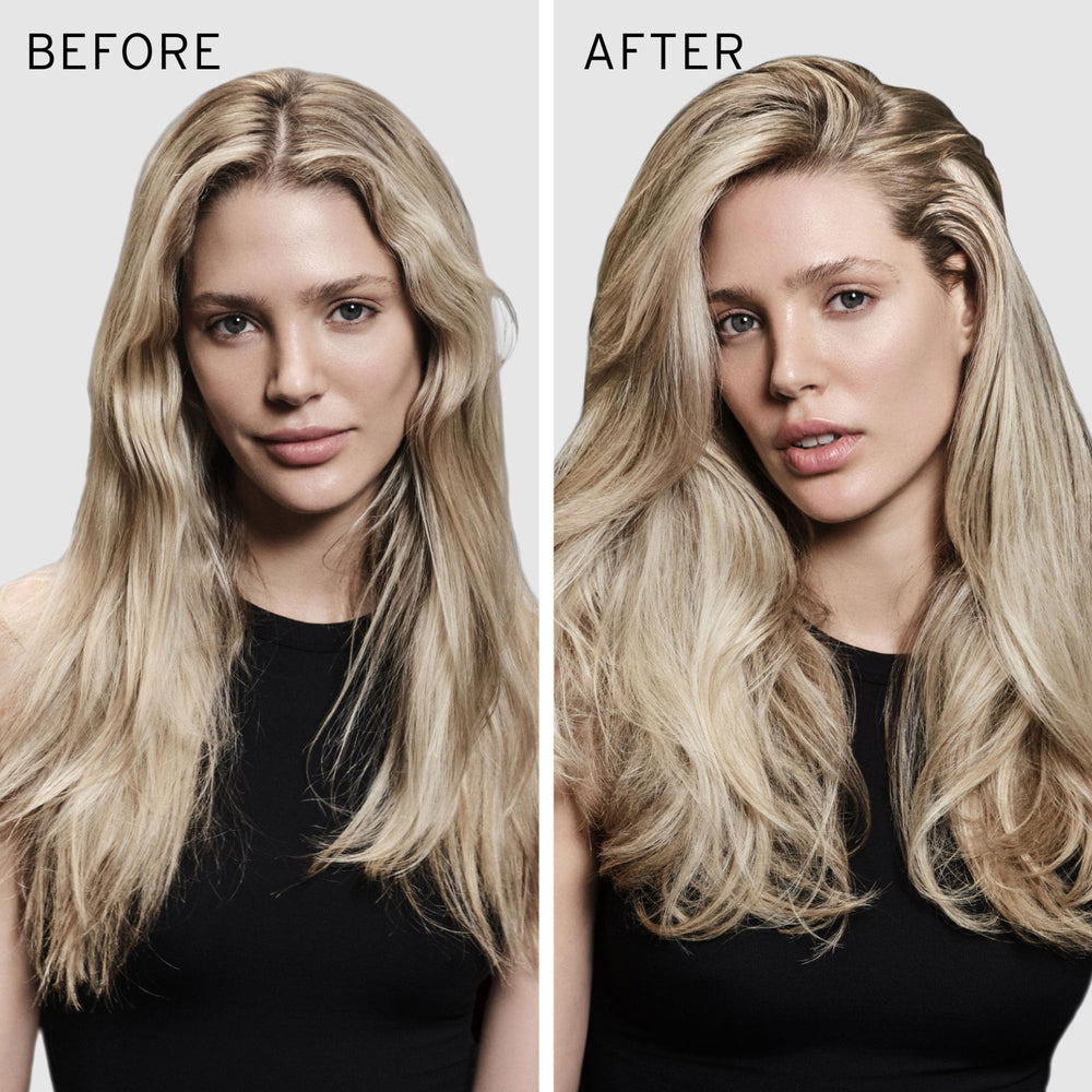 Fekkai Root Lift before-and-after shot suggests noticeable volume gain