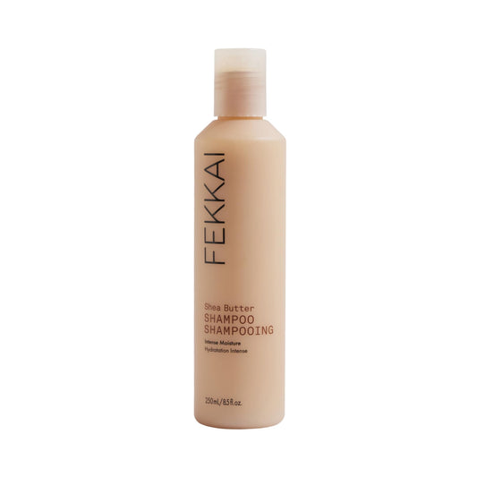 FEKKAI Shea Butter Shampoo bottle front highlighting moisture-boosting formula
