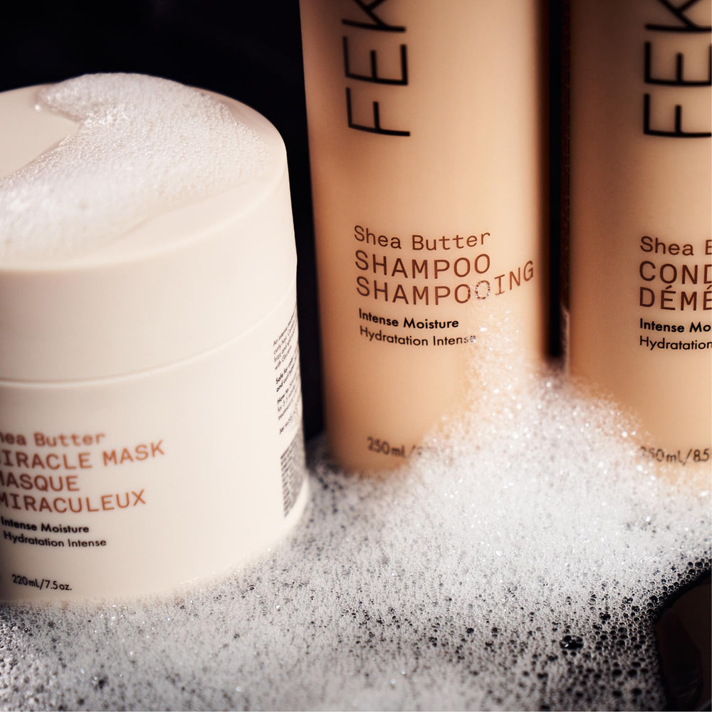 Creamy foam close-up reveals gentle cleansing action for shine