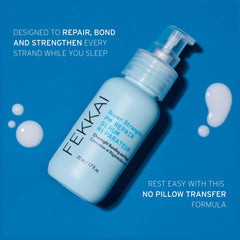 Close-up of serum texture and bottle, highlighting bond-repair formula.