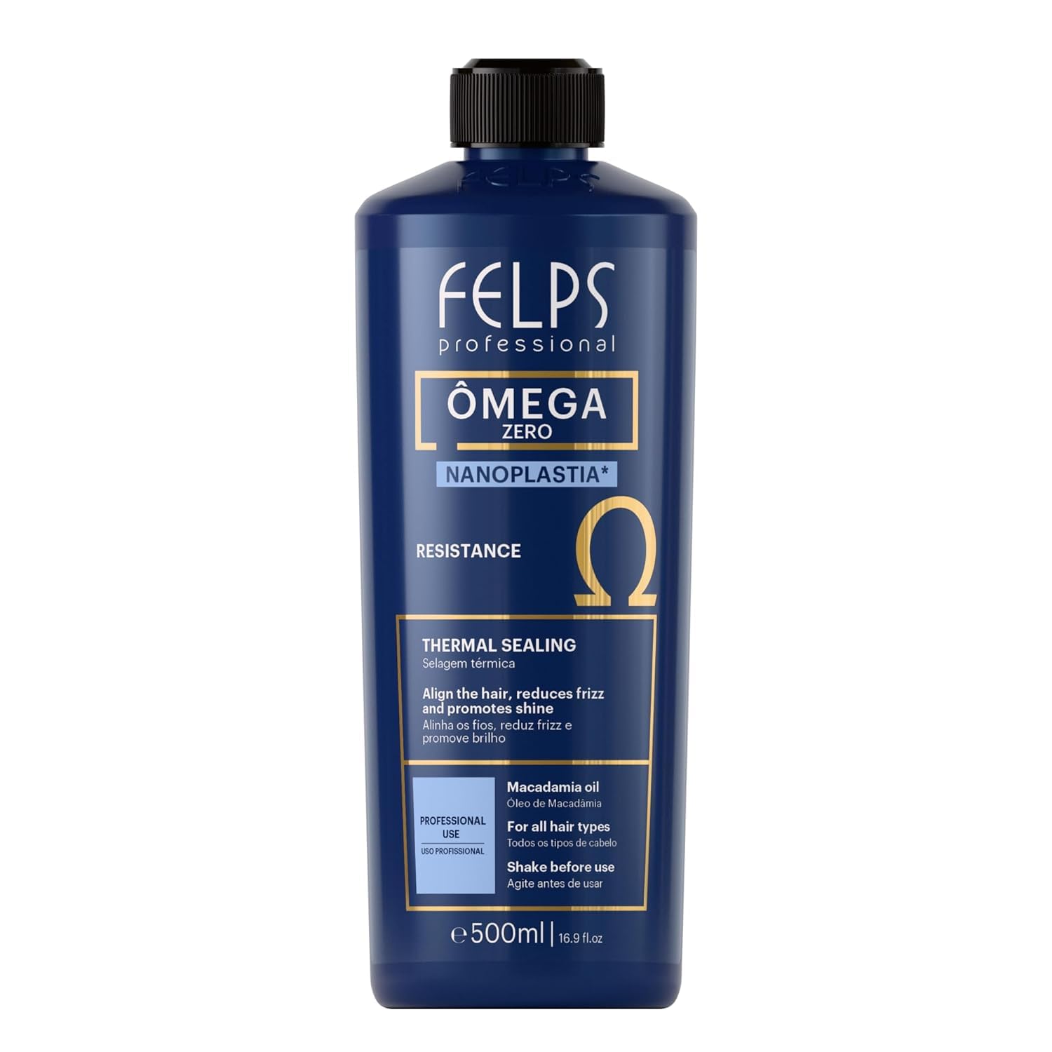 Felps Professional Omega Zero unique nanoplastia bottle ready for use to smooth hair