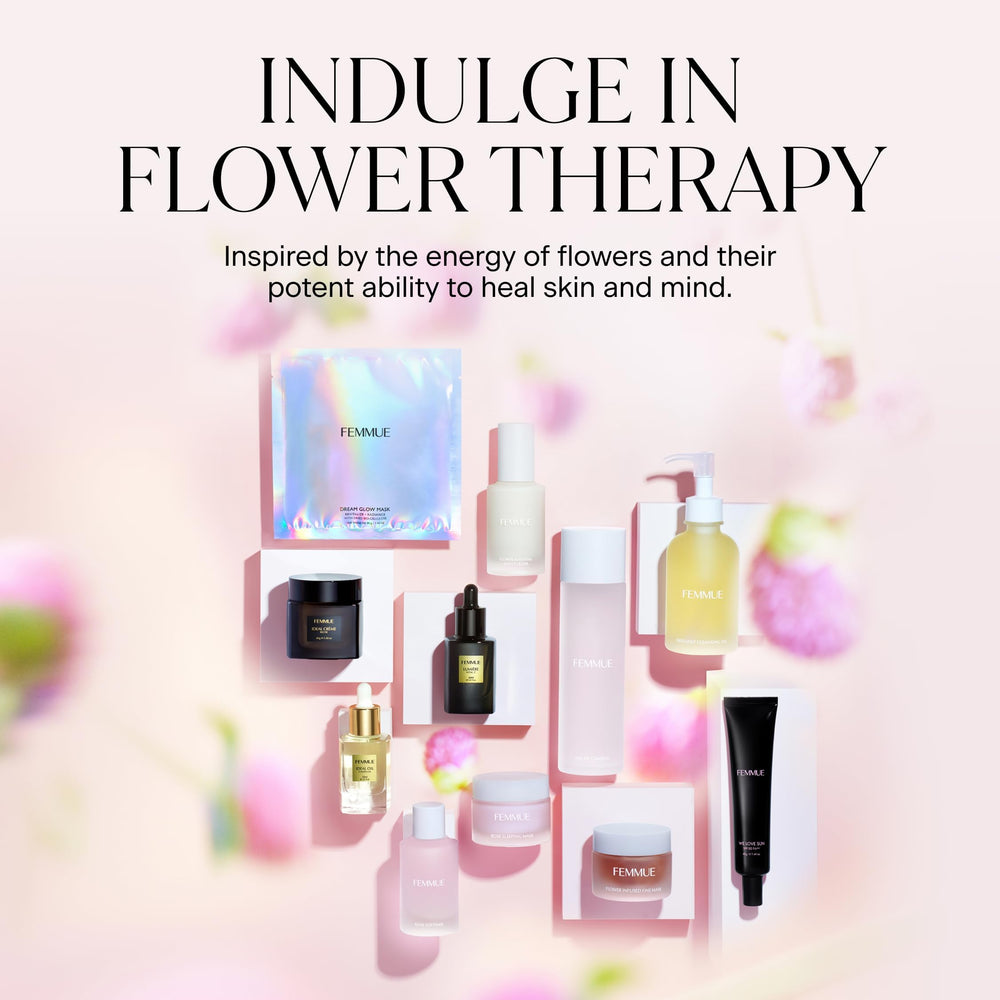 FEMMUE Lumière Concentrate shown in routine steps for morning skincare.