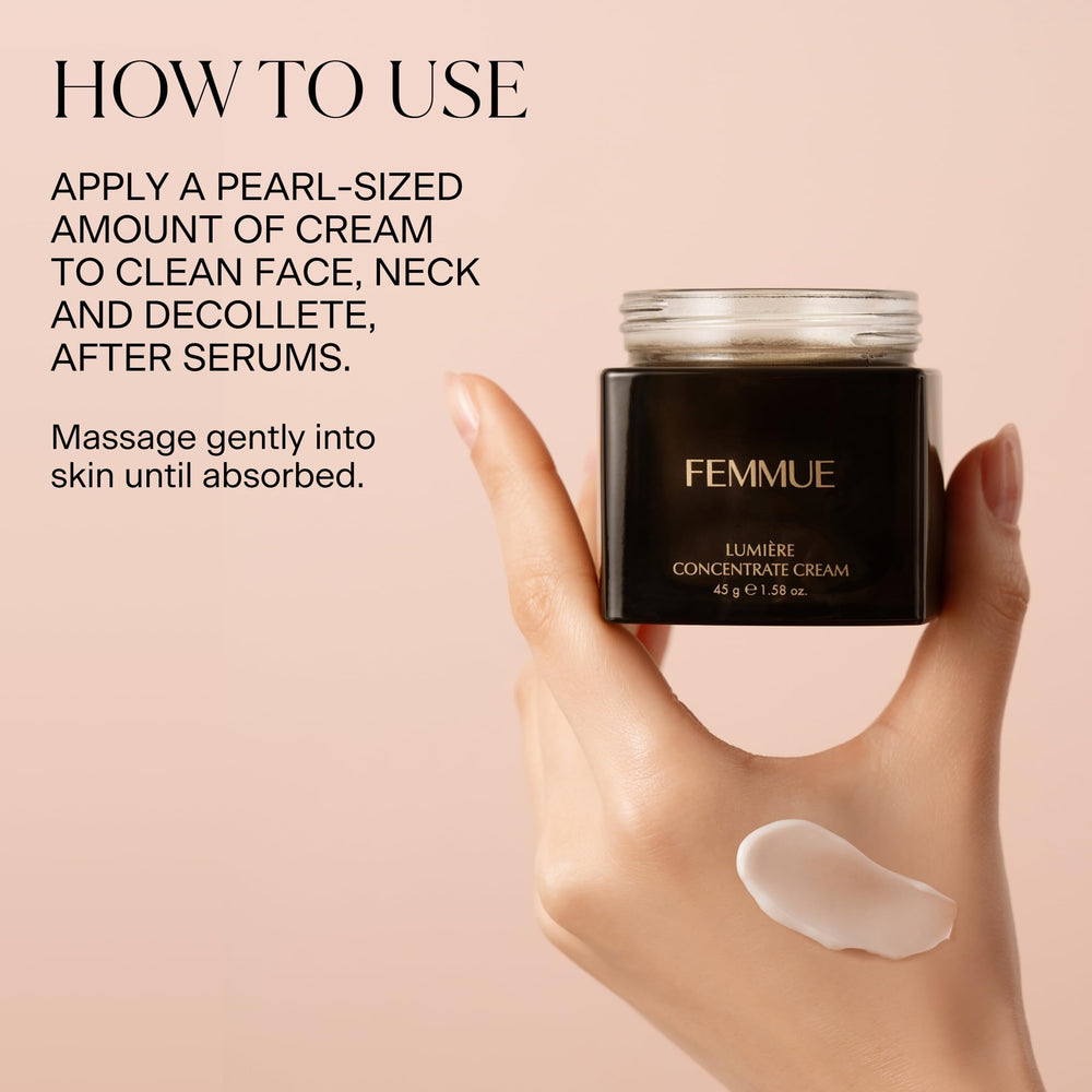 FEMMUE Lumière Concentrate cream with shea butter, silky nourishment.