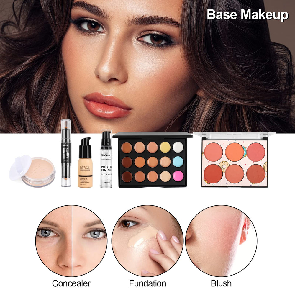 Fenshine eyeshadow palette close-up highlights shimmer and matte options.