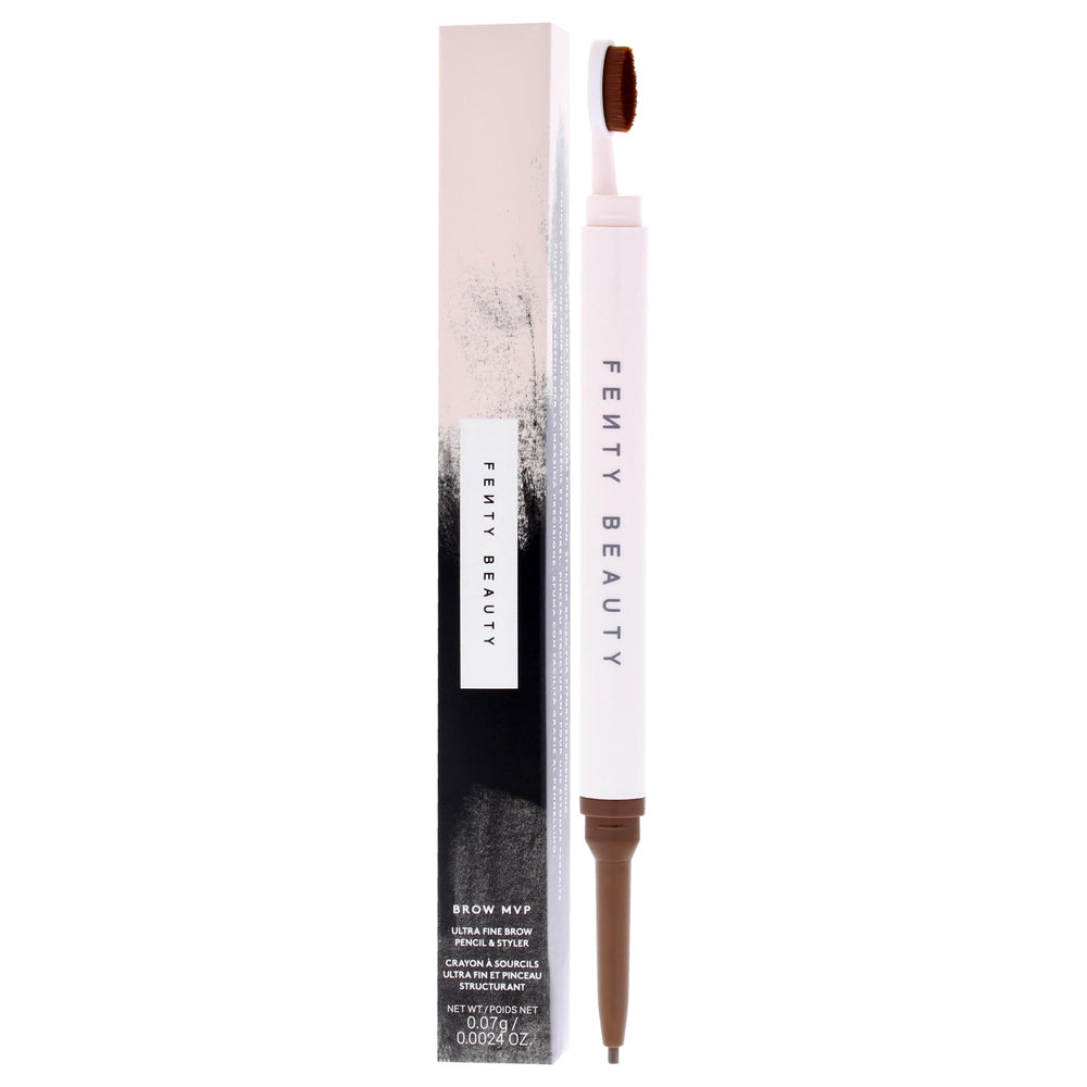 Fenty Beauty Brow MVP swatch in medium brown shade.