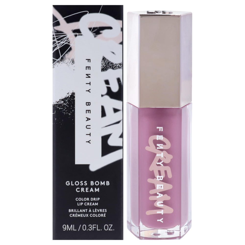 Fenty Beauty Gloss Bomb Cream Color Drip Mauve Wives lip cream high shine look