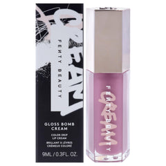 Fenty Beauty Gloss Bomb Cream Color Drip Mauve Wives lip cream high shine look