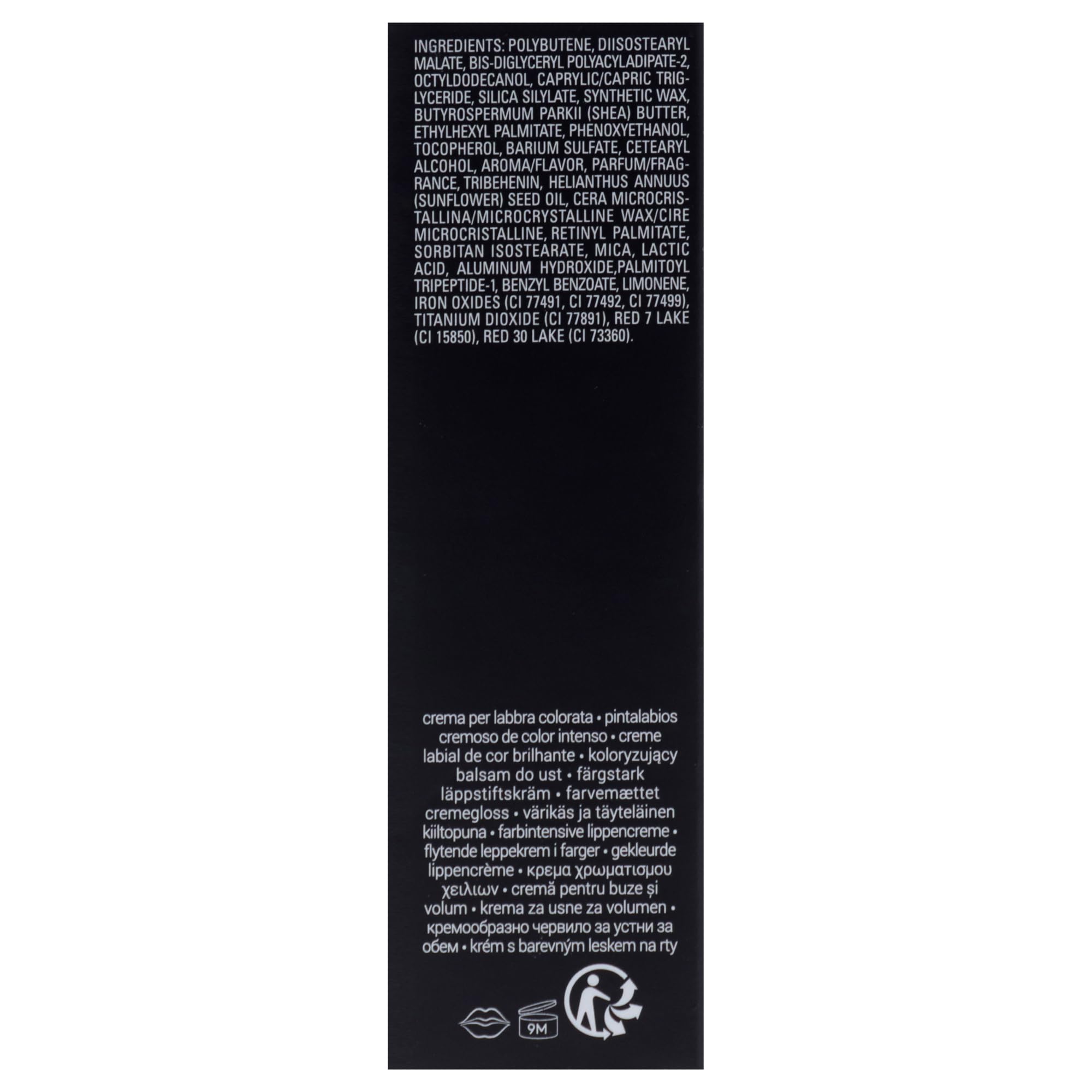 Gloss Bomb Cream Color Drip tube held for precise application